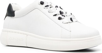 Kate Spade Polka-Dot Lace Leather Sneakers
