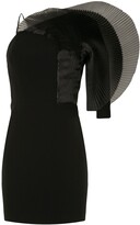 Thumbnail for your product : Isabel Sanchis Pleated Fan Detail Mini Dress