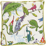 Thumbnail for your product : Osborne & Little - Cockatoo's Zagazoo Cushion - Green
