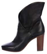 Thumbnail for your product : Celine CÃ©line Leather Round-Toe Ankle Boots Black CÃ©line Leather Round-Toe Ankle Boots