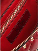 Thumbnail for your product : Valentino Small Quilted Rockstud Spike Belt Bag in Red | FWRD