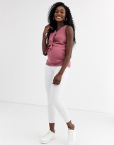 Thumbnail for your product : Mama Licious Mamalicious ruffle front top