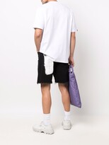 Thumbnail for your product : Vision Of Super Raw-Cut Contrast-Panel Shorts