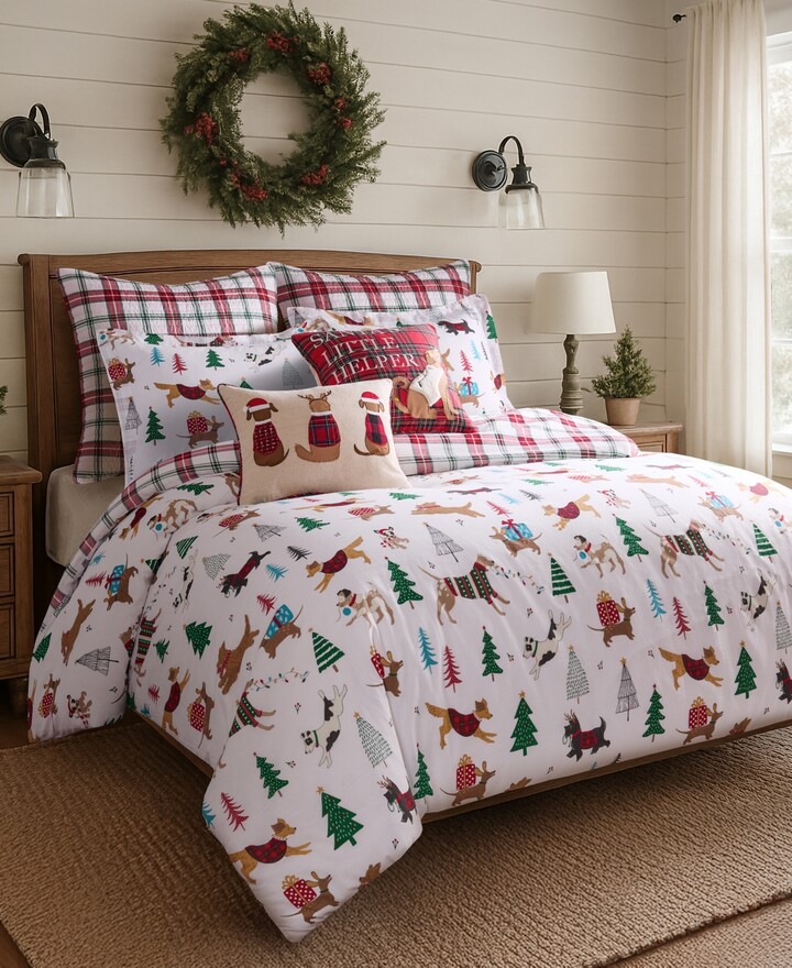 Levtex Home Jingle Paws Reversible 3-Pc. Duvet Cover Set King