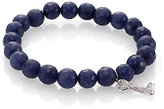 Thumbnail for your product : Sydney Evan Diamond, Denim Blue Jade & 14K White Gold Dog Bone Beaded Stretch Bracelet