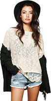 Thumbnail for your product : Wet Seal Crochet Trim Slouchy Sweater
