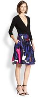 Thumbnail for your product : Diane von Furstenberg Jewel Cotton/Silk Wrap Dress