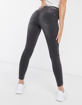 Thumbnail for your product : Lipsy Kate high waisted skinny jeans in grey