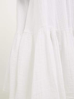 Rhode Resort Frida Off-the-shoulder Cotton Midi Dress - Womens - White