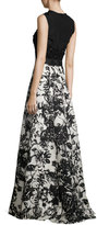 Thumbnail for your product : Escada Beaded Floral-Skirt Sleeveless Gown, Fantasy