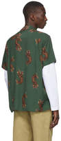 Thumbnail for your product : Wacko Maria Green Tigers Hawaiian Shirt