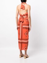 Thumbnail for your product : Johanna Ortiz Quipu Knots tropical-print midi-dress