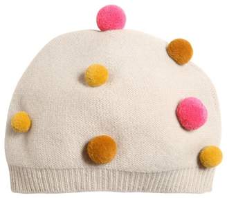 Il Gufo Extra Fine Wool Hat W/ Pompoms