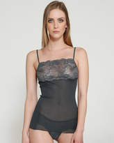 Thumbnail for your product : Dana Pisarra Milano Ribbed Silk Camisole
