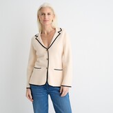 Thumbnail for your product : J.Crew Contrast-trim waisted sweater-blazer