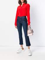 Thumbnail for your product : Mother side stripe raw hem skinny jeans