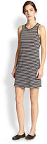 Thumbnail for your product : Current/Elliott The Louella Striped Cotton Jersey Dress
