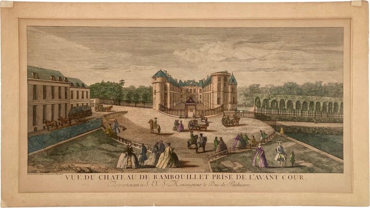 1stDibs Jacques Rigaud Egraving Chateau Rambouillet