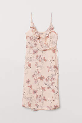 H&M Patterned Wrap-front Dress