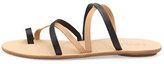 Thumbnail for your product : Loeffler Randall Sarie Strappy Leather Sandal, Black/Buff