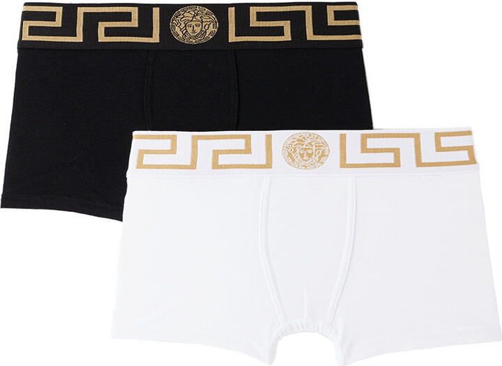 Versace Kids Two-Pack Black & White Greca Border Briefs - ShopStyle Boys'  Underwear & Socks