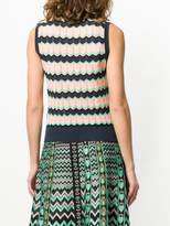 Thumbnail for your product : M Missoni sleeveless jacquard knit sweater