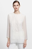 Thumbnail for your product : Escada Embroidered Silk Blouse
