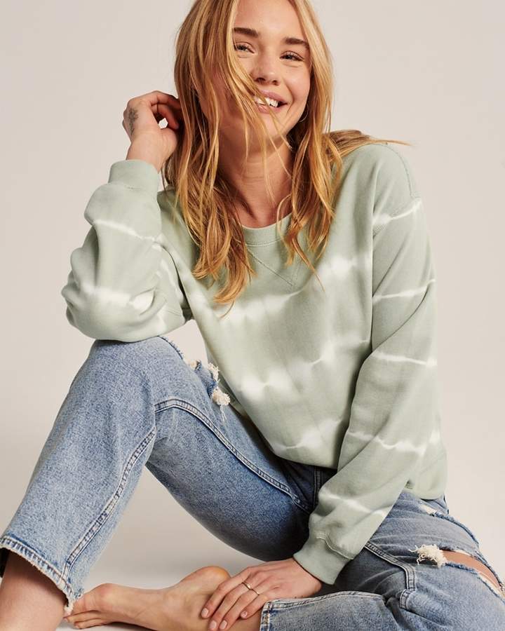 Tie-Dye Wash Crew Sweatshirt