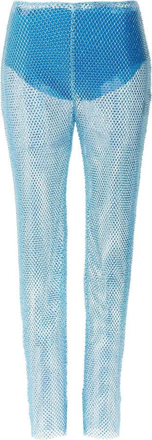 Women's Blue Sequin Pants | ShopStyle