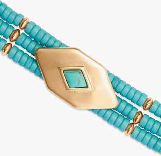 Lucky Brand Turquoise Beaded Layer Bracelet