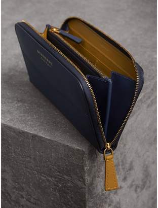 Burberry Two-tone Trench Leather Ziparound Wallet
