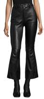 Thumbnail for your product : Helmut Lang Leather Crop Flared Pants