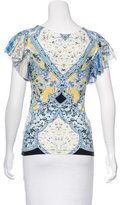 Thumbnail for your product : Roberto Cavalli Floral Print Short Sleeve Top