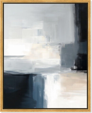 Art Remedy Fading Boundaries II Canvas Blue Abstracts