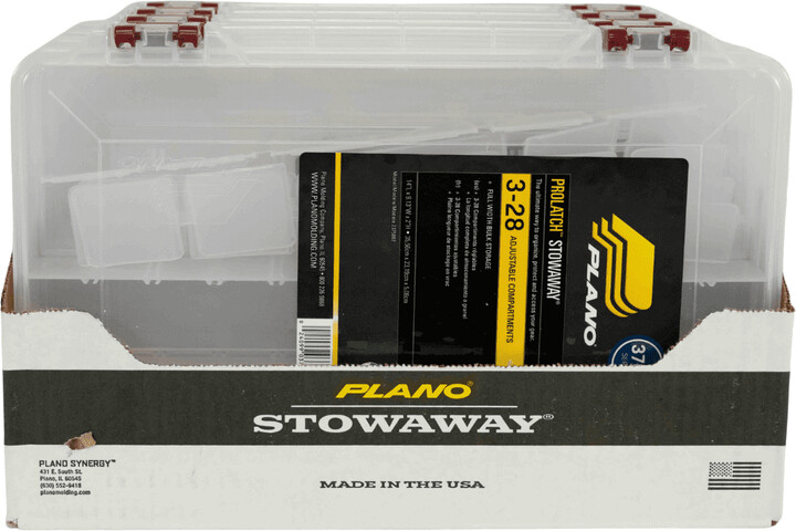 Plano ProLatch Stowaway Large Clear Organizer Tackle Box, Large, Clear