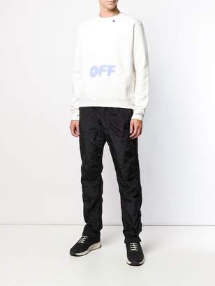Off-White faded logo sweatshirt