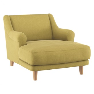 Townsend Saffron fabric lounge chair