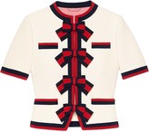 Thumbnail for your product : Gucci Wool jacket with Web bows