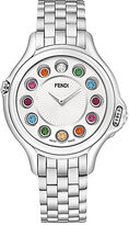 Thumbnail for your product : Fendi Crazy Carats Diamond, Multicolor Topaz & Stainless Steel Medium Bracelet Watch/White