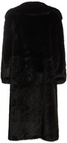 Thumbnail for your product : Alberta Ferretti Faux Fur Long Coat