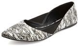 Thumbnail for your product : Qupid Splatter Print Pointed Toe Flats