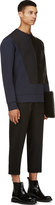 Thumbnail for your product : CNC Costume National Navy & Black Neoprene Pullover
