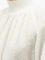 Thumbnail for your product : My Beachy Side - Waist-tie Broderie-anglaise Cotton Dress - White