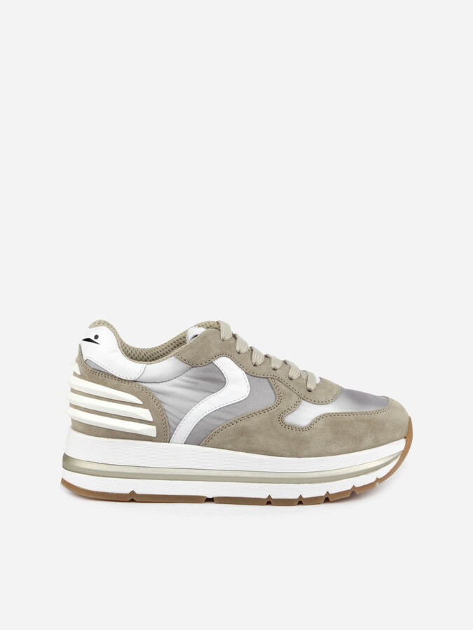 Voile Blanche Suede And Technical Fabric Sneakers With Contrasting Details  - ShopStyle