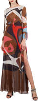 Thumbnail for your product : Masonite-Print Silk Crepe Gown