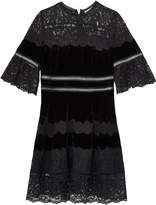 Thumbnail for your product : Rebecca Taylor Velvet & Lace Dress