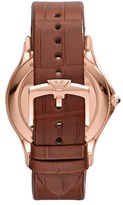 Thumbnail for your product : Emporio Armani Swiss Made Alligator Leather Strap Watch, 40mm