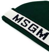 Thumbnail for your product : MSGM logo beanie