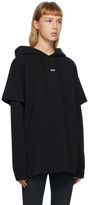 Thumbnail for your product : Off-White Black Double T-Shirt Stencil Hoodie