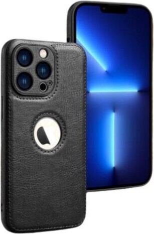 Ice For Apple iPhone 14 - Soft Slim and Shockproof PU Leather Designed Case - Black